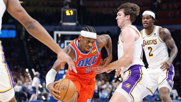 shai gilgeous alexander austin reaves jarred vanderbilt oklahoma city thunder